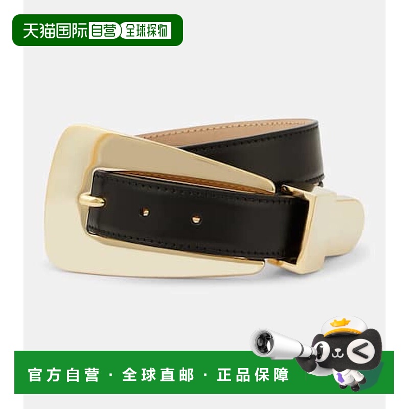 香港直邮KHAITE 女士 Lucca 皮带腰带 black黑色 舒适时尚