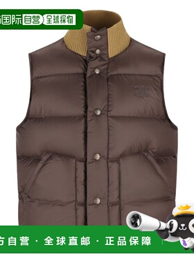 1h可退 香港直邮Celine 思琳 女士 徽标拼缀蓬松背心 RI01B0T69