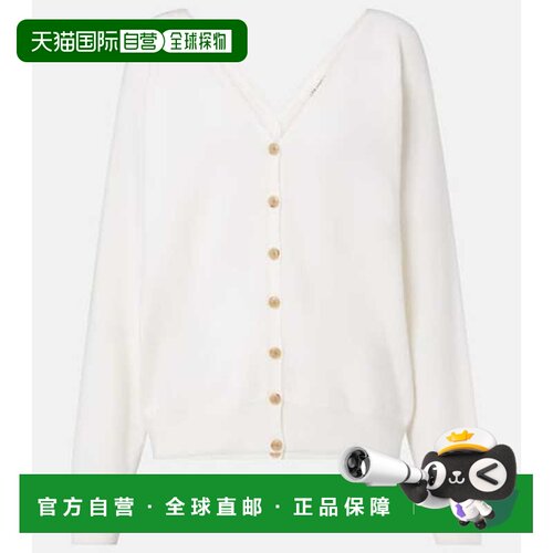 香港直邮LISA YANG 女士 Jiani 羊绒针织开衫 white白色 舒适时尚