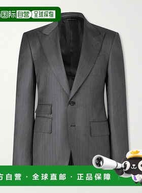 1h可退 香港直邮Tom Ford 汤姆 福特 男士 Shelton 羊毛真丝混纺