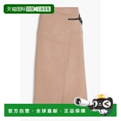 羊毛毡中长裹裙 香港直邮Proenza 施罗 女士 Schouler 普罗恩萨