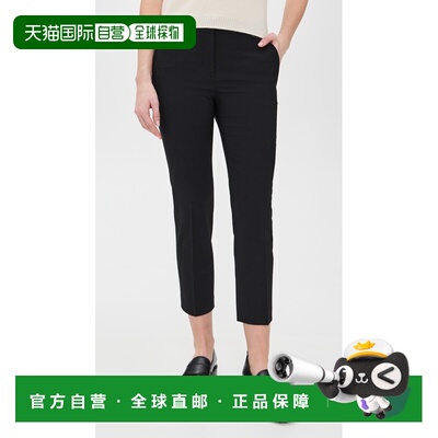 1h可退 香港直邮THEORY 希尔瑞 女士 Treeca 长裤 black黑色 舒适