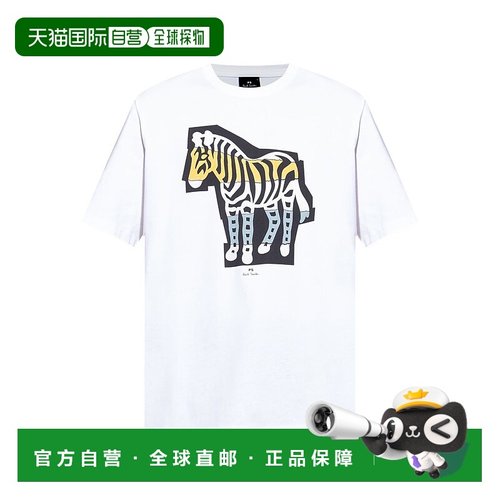 1h可退 香港直邮Paul Smith 男士 By and Polos T恤白色T恤 M2R01