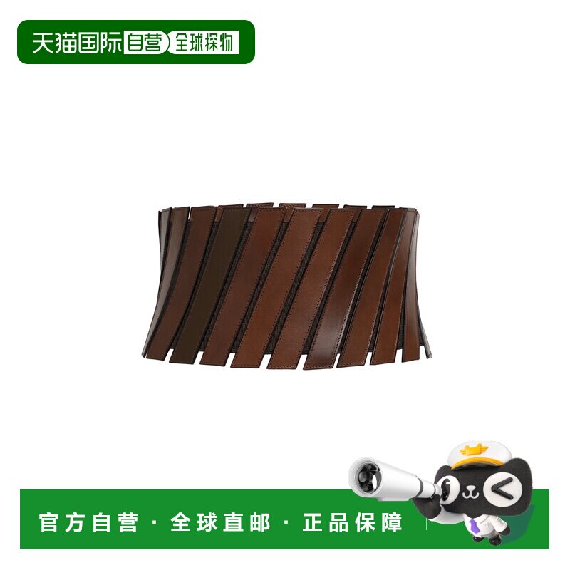 1h可退 香港直邮alaia 女士 Bustier 皮革皮带 brown棕色 舒适时