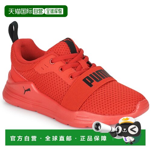 欧洲直邮Puma 男孩鞋 综合训练鞋 红色 冬天 WIRED RUN PS彪马