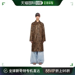 香港直邮Vetements UE54CO120L 豹纹大衣