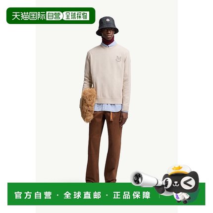 欧洲直邮MONCLER (2025新品) Pull en coton à monogramme brode