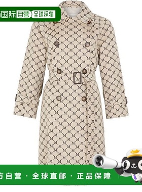 自营欧洲直邮MAXMARA麦丝玛拉 THE CUBE系列女士黑色棉印花M字母