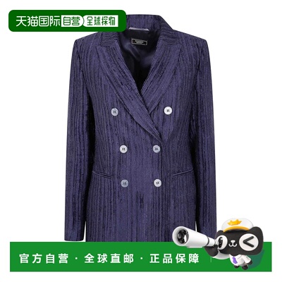 香港直邮PESERICO 女士外套 E01401H02763060 AW2025 蓝色 Double