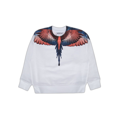 香港直邮Marcelo Burlon Wings 印花套头卫衣 CBBA001S24FLE002