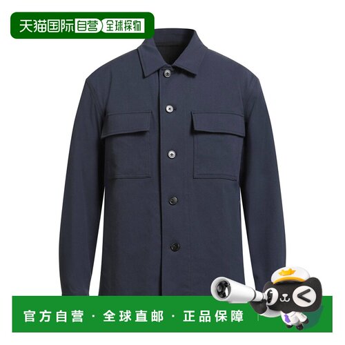 1h可退 香港直邮THEORY 希尔瑞 男士 纯色衬衫 blue蓝色 舒适时尚