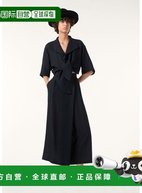 自营欧洲直邮Loro Piana 女士海军蓝亚麻衬衫