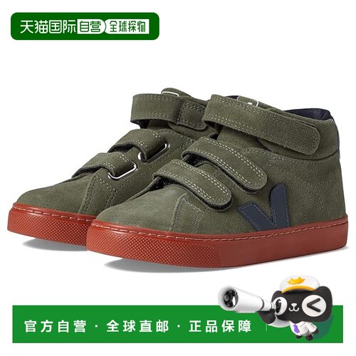 1h可退 香港直邮Veja 女童 Esplar Mid 小号绒面革运动休闲鞋(小/