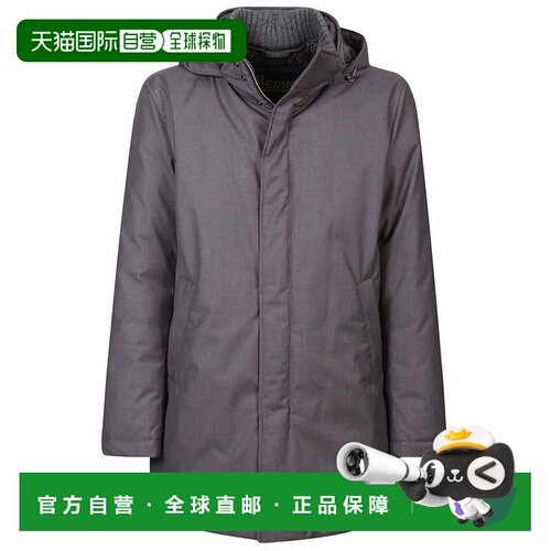 1h可退 香港直邮Herno 男士 长袖羽绒服 PI001155U12638 grey灰色