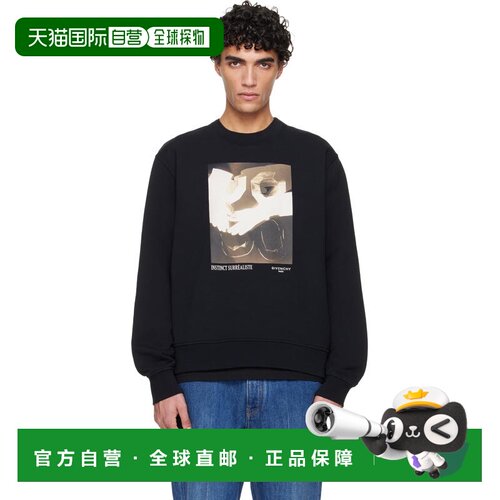 1h可退 香港直邮Givenchy 纪梵希 男士 黑色 Regular Fit 套头衫