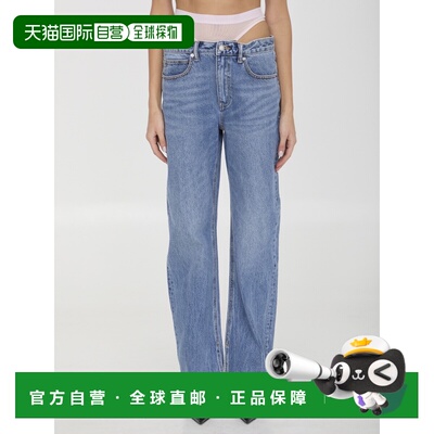 1h可退 欧洲直邮alexander wang 女士 牛仔裤正品品牌时尚潮流高