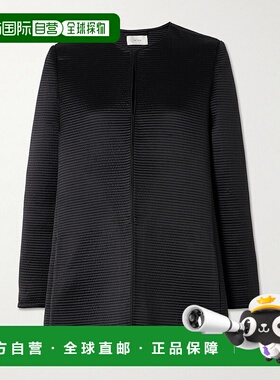 1h可退 香港直邮The Row 女士 Iben topstitched 真丝缎夹克 1082