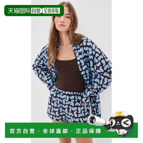 1h可退 美国直邮Staud 女士 Sandbar 亚麻上衣  舒适时尚