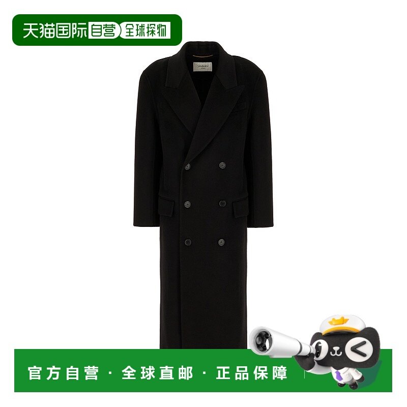 1h可退 香港直邮Saint Laurent 圣罗兰 女士 黑色真丝大衣 835064,男装,夹克,淘宝优惠券,粉丝福利购,淘宝优惠卷