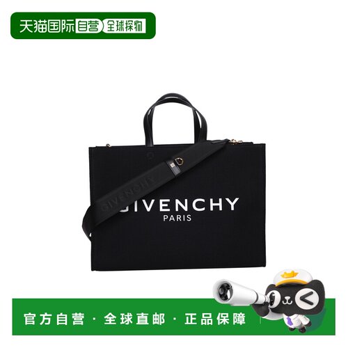 香港直邮GIVENCHY 女士手提包 BB50N2B1F1001 AW2025 黑色 Canvas