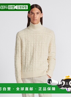 香港直邮Dior ICONS 山羊绒针织套衫 413M646AT738迪奥立领毛衣