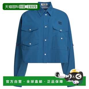 缪缪 Miu 女士 工装 MK202510RGF0 1h可退 带Logo衬衫 香港直邮Miu