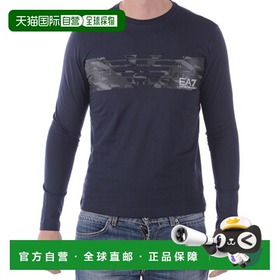 1h可退 香港直邮EA7 EMPORIO ARMANI 男士T恤 3ZPT47PJ30ZBLUE SS