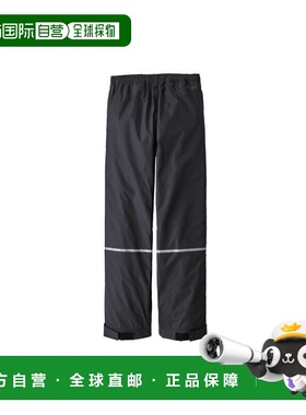 欧洲直邮PATAGONIA TORRENTSHELL儿童黑色再生尼龙防水运动裤