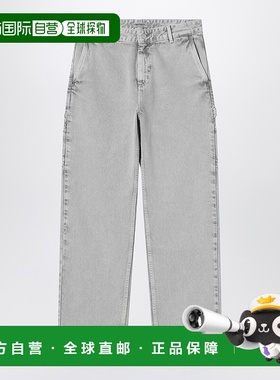 香港直邮CARHARTT WIP 女士 Pierce 裤子黑色白垩色水洗直筒裤 I0