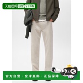 自营欧洲直邮Mango芒果 型灯芯绒长裤 男士 浅褐色常规版