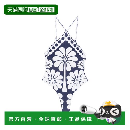 香港直邮FARM RIO 女士 BAÑADOR PALERMO MARINO BLANCO FLORES