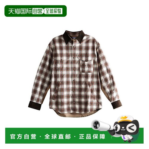 香港直邮Junya Watanabe 渡边淳弥 男士 法蘭絨格紋 Filson 襯衫