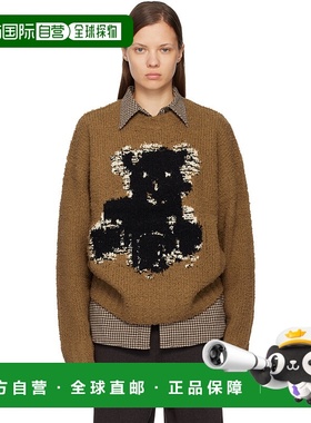 香港直邮Acne Studios 艾克妮 女士 黄褐色圆领毛衣 A60601针织