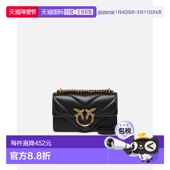 欧洲直邮pinko 女士飞鸟徽标金色五金配件单肩斜跨包手提包单肩包