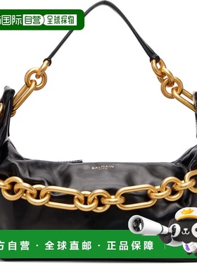 1h可退 香港直邮Balmain 巴尔曼 女士 黑色中号 Sync 单肩包 FN0B