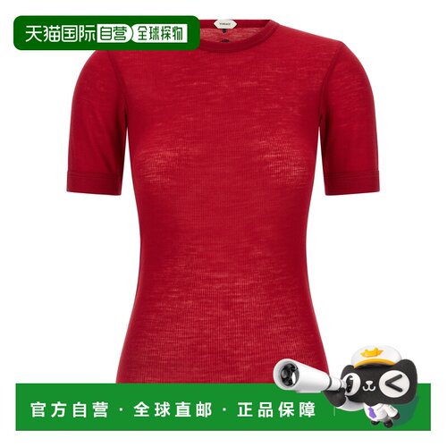 1h可退 香港直邮VERSACE 女士T恤 10245061A175481RB30 SS2026 红