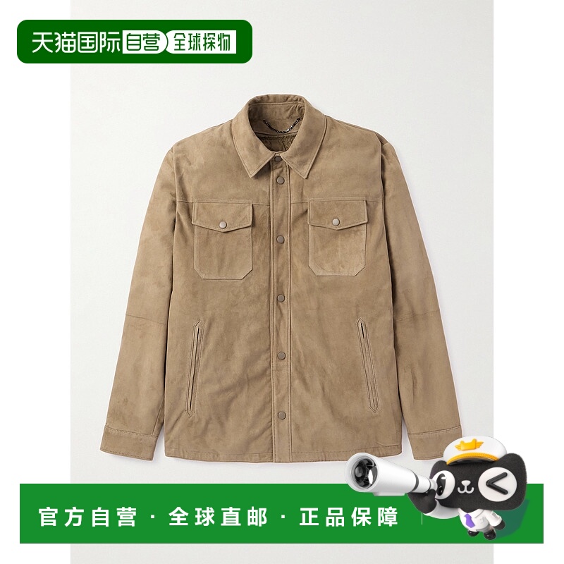 1h可退 香港直邮Canali 康钠丽 男士 绒面革夹克 LE00298O7046970