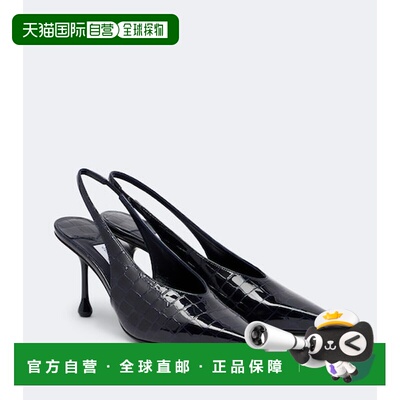 香港直邮Jimmy Choo 周仰杰 女士 Isa 皮质高跟鞋露跟浅口鞋女鞋