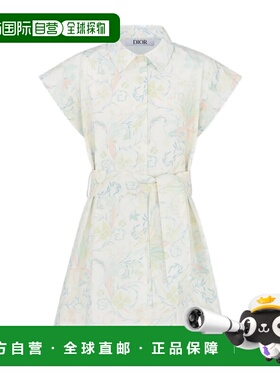 1h可退 香港直邮Dior 衬衫式连衣裙 6SBM11DRSH