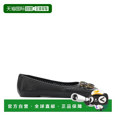 1h可退 香港直邮Pinko 品高 女士 黑色皮质平底鞋 SD0457P003Z99B