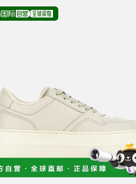 自营欧洲直邮Hogan Skyscraper象牙白运动鞋女款厚底网球鞋