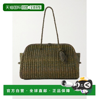 香港直邮Jacquemus 女士 The Turismo 拉菲草编织肩包 26EBAU0041