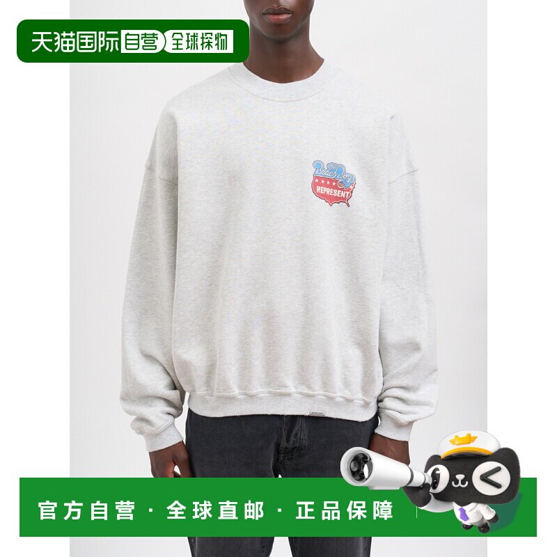 香港直邮Represent 男士 FELPA AMERICAS 海滩男孩条带卫衣 RMLM1 - 实物图