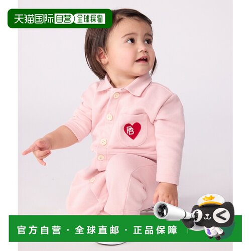 欧洲直邮Petit Bateau小帆船 婴儿工装风格纯色长款连体衣3个月