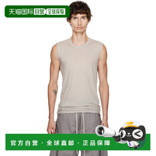 香港直邮rick owens 瑞克 欧文斯 男士 灰白色 Tower Basic SL 背