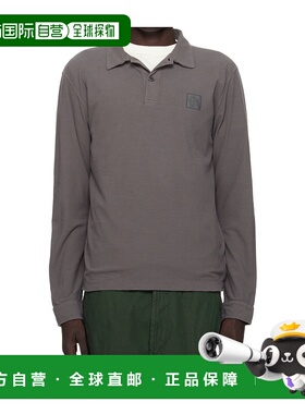 香港直邮Stone Island 长袖棉质平纹针织 Polo 衫 K2S152200011S0