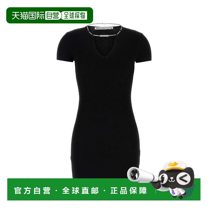 1h可退 香港直邮Alexander Wang 亚历山大 王 女士 紧身迷你连衣