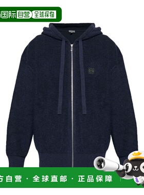 1h可退 香港直邮LOEWE 罗意威 男士 蓝色毛线衫 H526Y16KAT