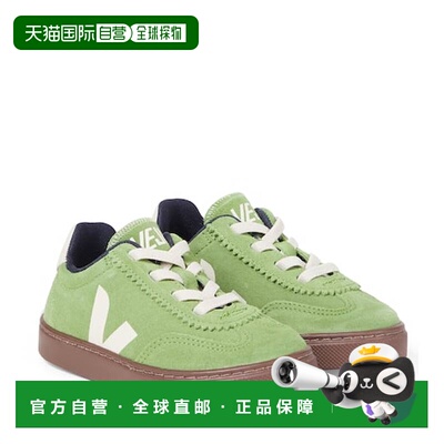 1h可退 香港直邮Veja 男童 Volley 绒面革运动鞋童鞋 green绿色