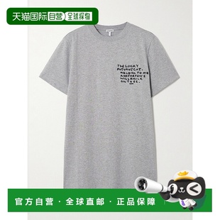 香港直邮LOEWE T卹 罗意威 未來主義貓咪刺繡短袖 S35 女士 1h可退